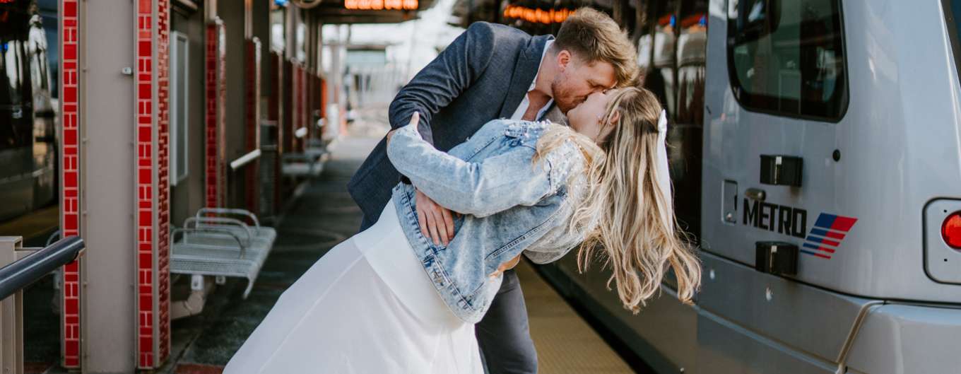 Holly Montealvo and Charles McGuirk began their love story on the METRORail Red Line.